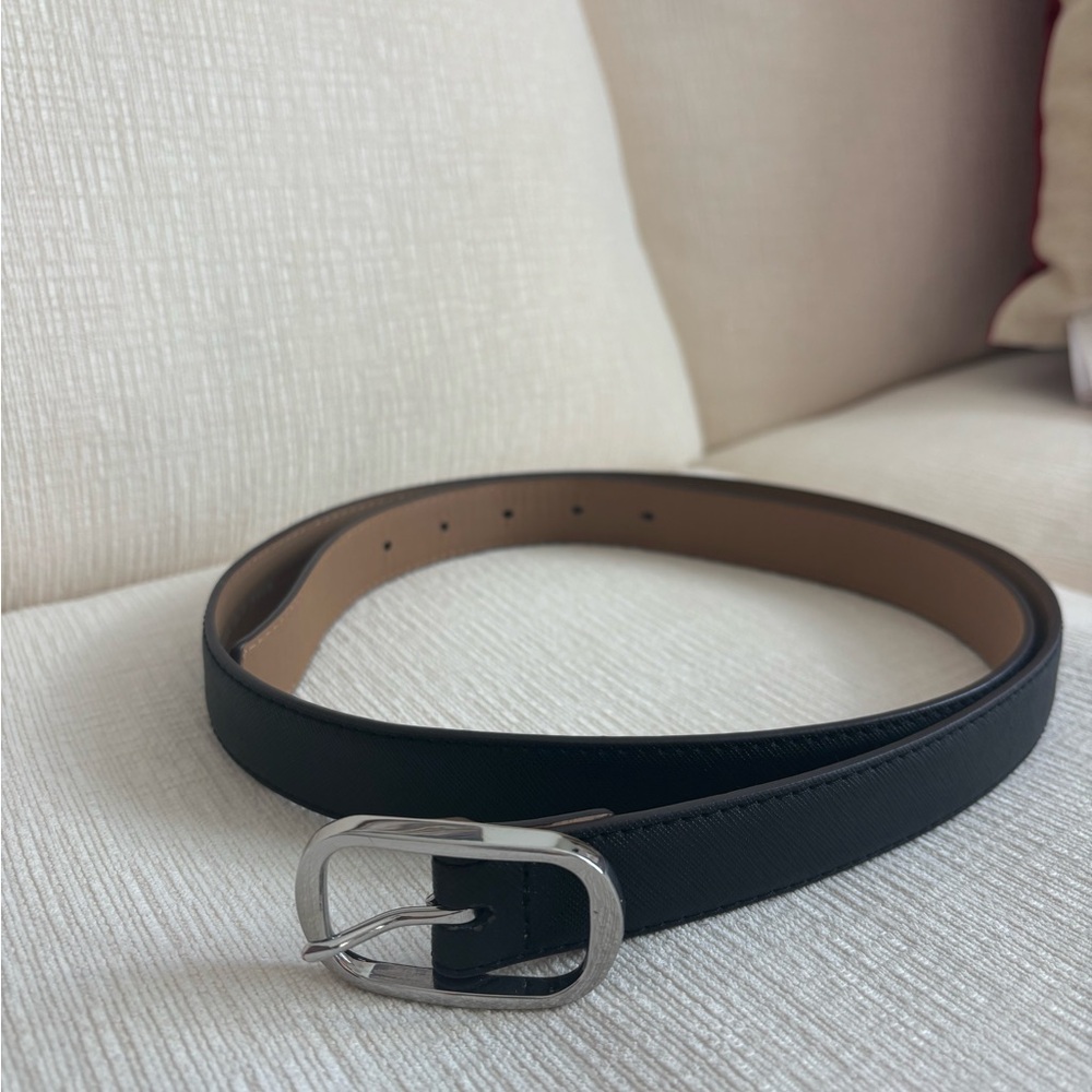 Kate Spade Classic Black Leather Belt